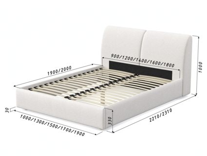 Кровать Арско Бекка Микрошеннил Frida 01 120х200