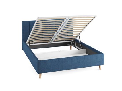 Кровать Сонум Alma Экокожа Коричневая (с подъемным механизмом) 160х190