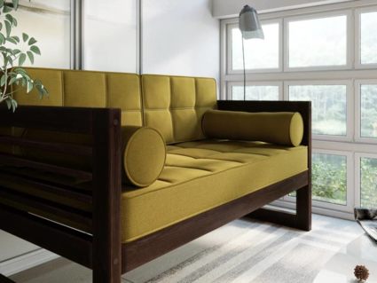 Диван Арско Сега Мини двухместный горчичный