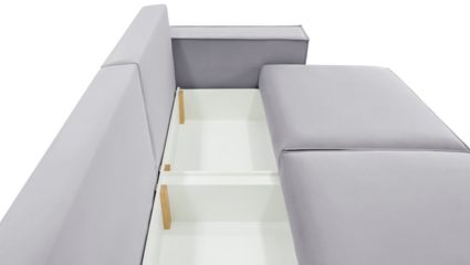 Диван Фиеста Мебель Софт 2 велюр Velutto 10 светло-серый