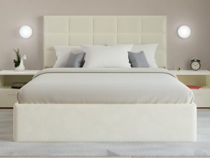 Кровать Lonax Адель велюр Dolly-17 (с подъемным механизмом) 120х195