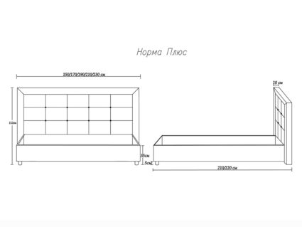 Кровать Димакс Норма + Агат 200х190