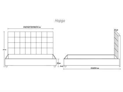 Кровать Димакс Нордо Опал с подъемным механизмом 140х200