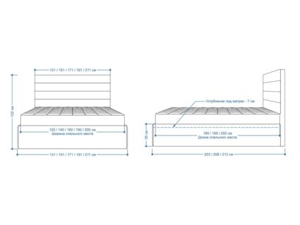 Кровать Lonax Кармела велюр Dolly-1 (с подъемным механизмом) 160х190