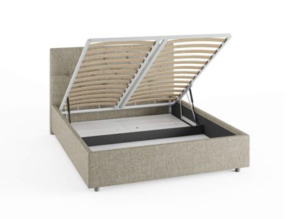 Кровать Сонум Bari Рогожка Мокко (с подъемным механизмом) 80х190