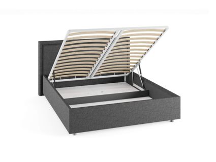 Кровать Сонум Bergamo Рогожка Пепельная (с подъемным механизмом) 180х190
