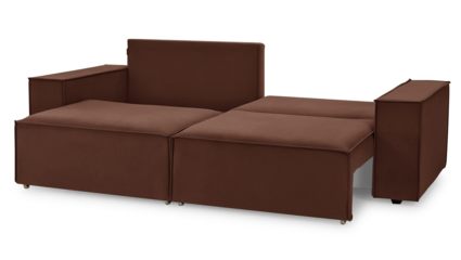 Диван Фиеста Мебель Софт 2 велюр Velutto 29 коричневый