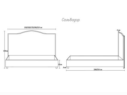 Кровать Димакс Сальвадор Агат