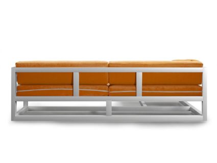 Диван Арско Магнус угловой трехместный оранжевый