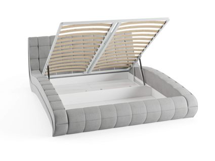 Кровать Сонум Milano Кашемир Бежевый (с подъемным механизмом) 90х200