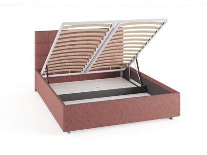 Кровать Сонум Tivoli Рогожка Мокко (с подъемным механизмом) 80х190