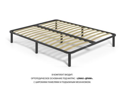 Кровать Lonax Адель велюр Dolly-2 (с подъемным механизмом) 200х200