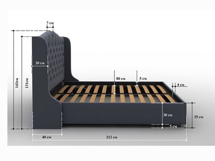 Кровать Sleeptek Premier 5 Велюр 46 (с подъемным механизмом) 251