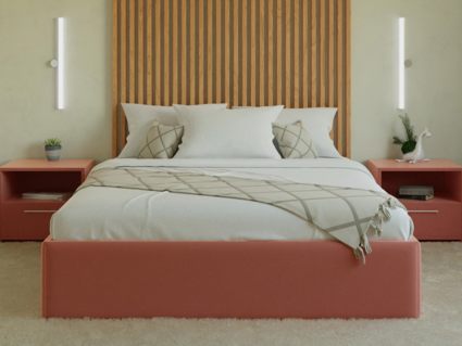 Кровать Lonax Белла велюр Dolly-13 (с основанием) 140х200