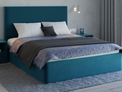 Кровать Lonax Фелиса велюр Dolly-17 (с основанием) 180х190