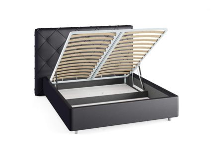 Кровать Сонум Manhattan Кашемир Светло-серый (с подъемным механизмом) 80х190