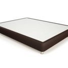 Кровать Mr.Mattress Fine Box экокожа Brown 140х190